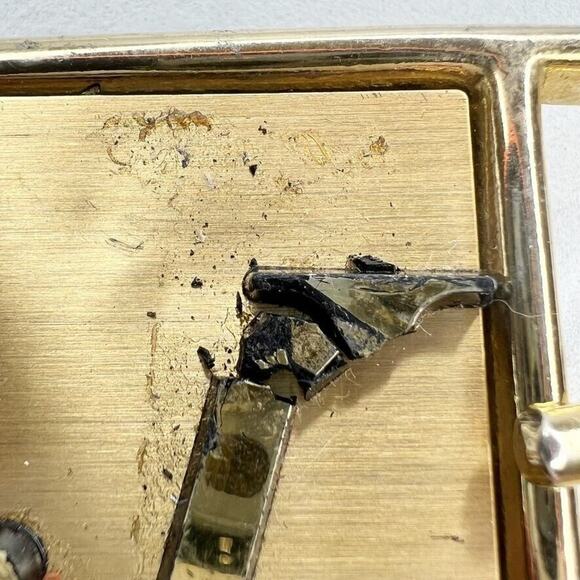 Vintage J Initial Letter Gold Tone Belt Buckle - Picture 5 of 9